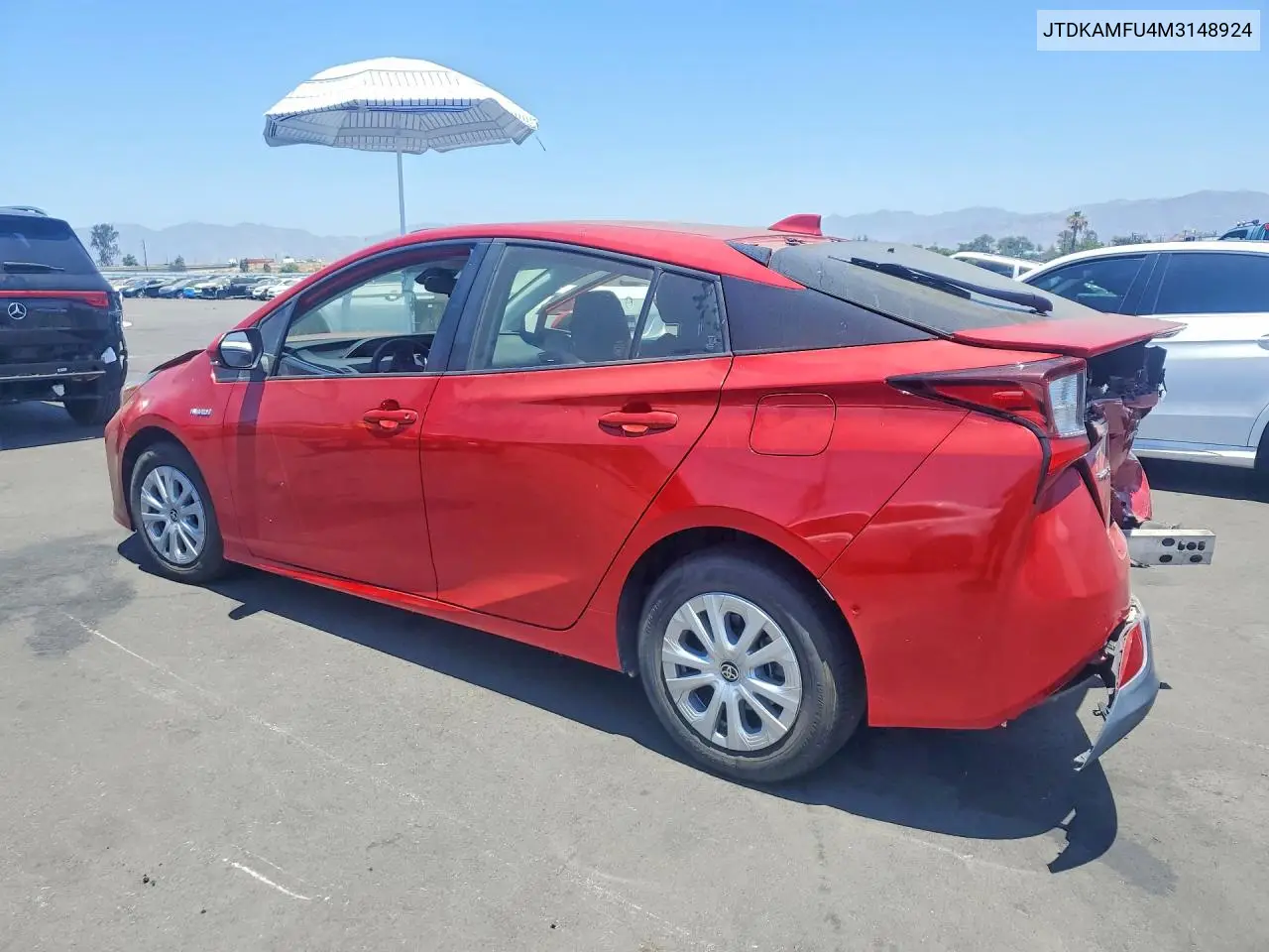 2021 Toyota Prius Le VIN: JTDKAMFU4M3148924 Lot: 57231926