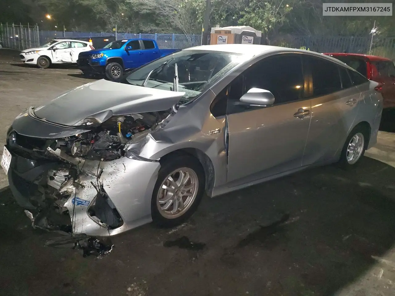 2021 Toyota Prius Prime Xle VIN: JTDKAMFPXM3167245 Lot: 57601536