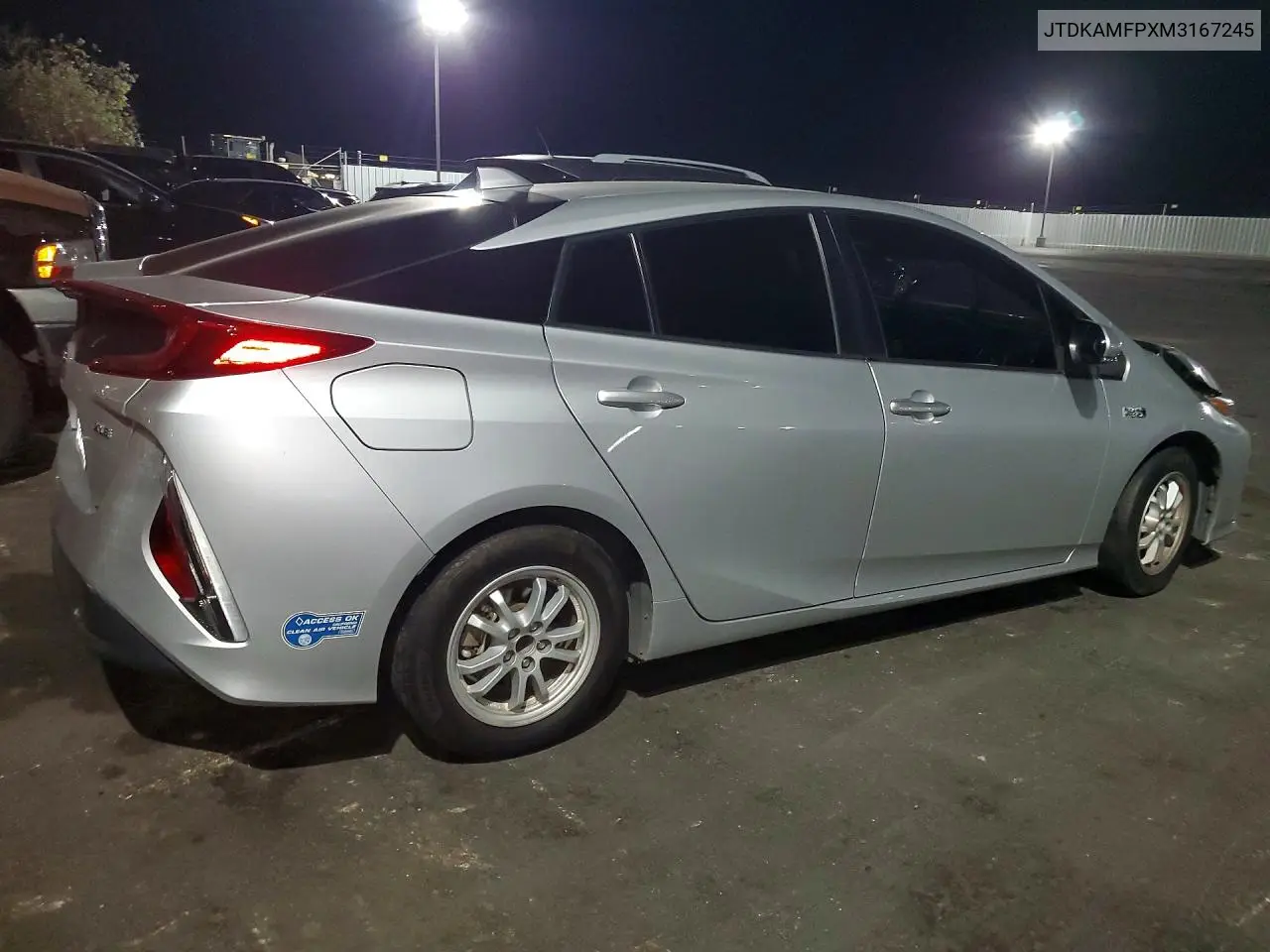 2021 Toyota Prius Prime Xle VIN: JTDKAMFPXM3167245 Lot: 57601536