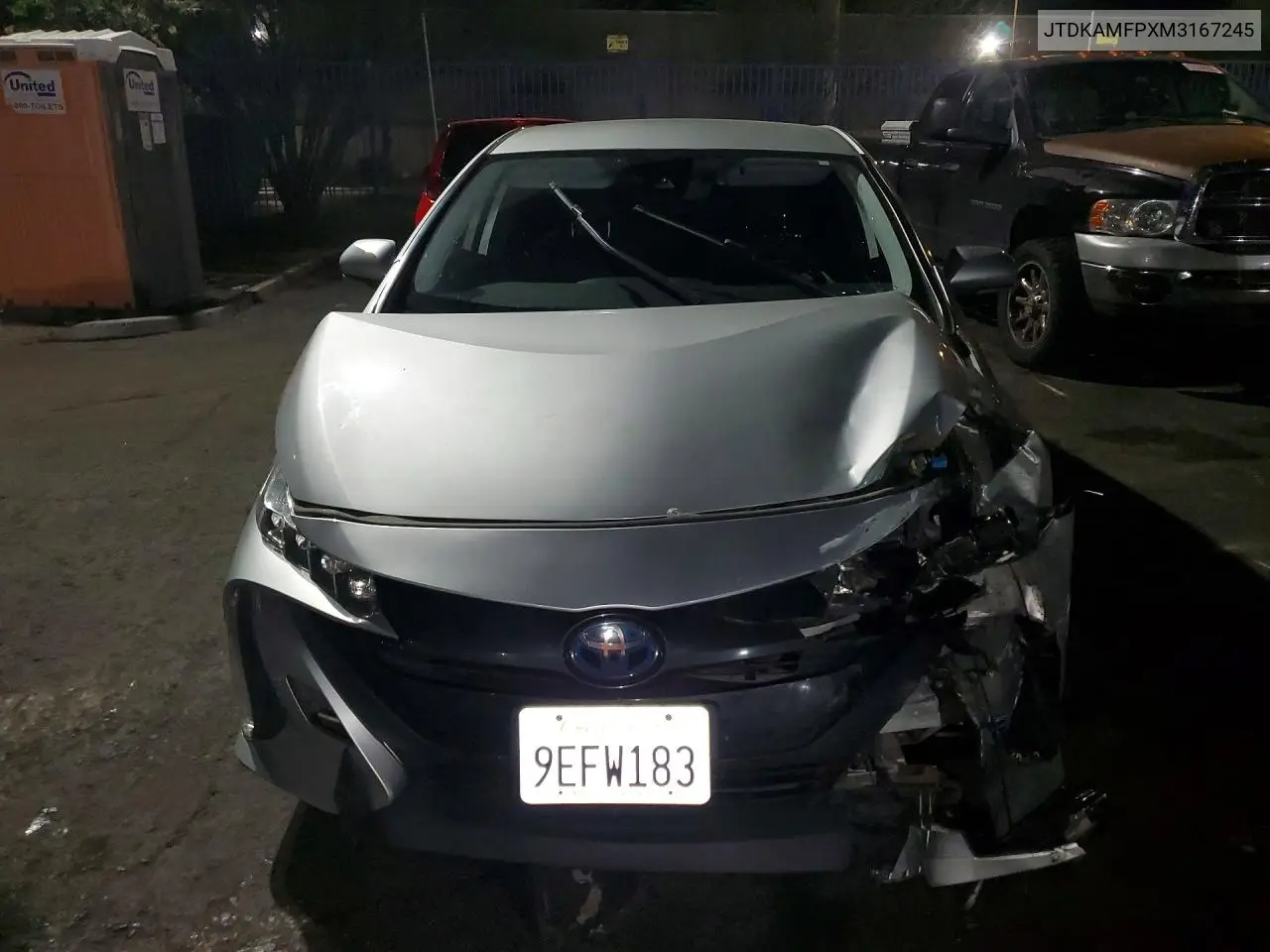 2021 Toyota Prius Prime Xle VIN: JTDKAMFPXM3167245 Lot: 57601536