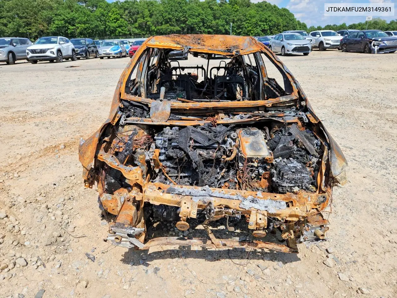 2021 Toyota Prius Le VIN: JTDKAMFU2M3149361 Lot: 58607936