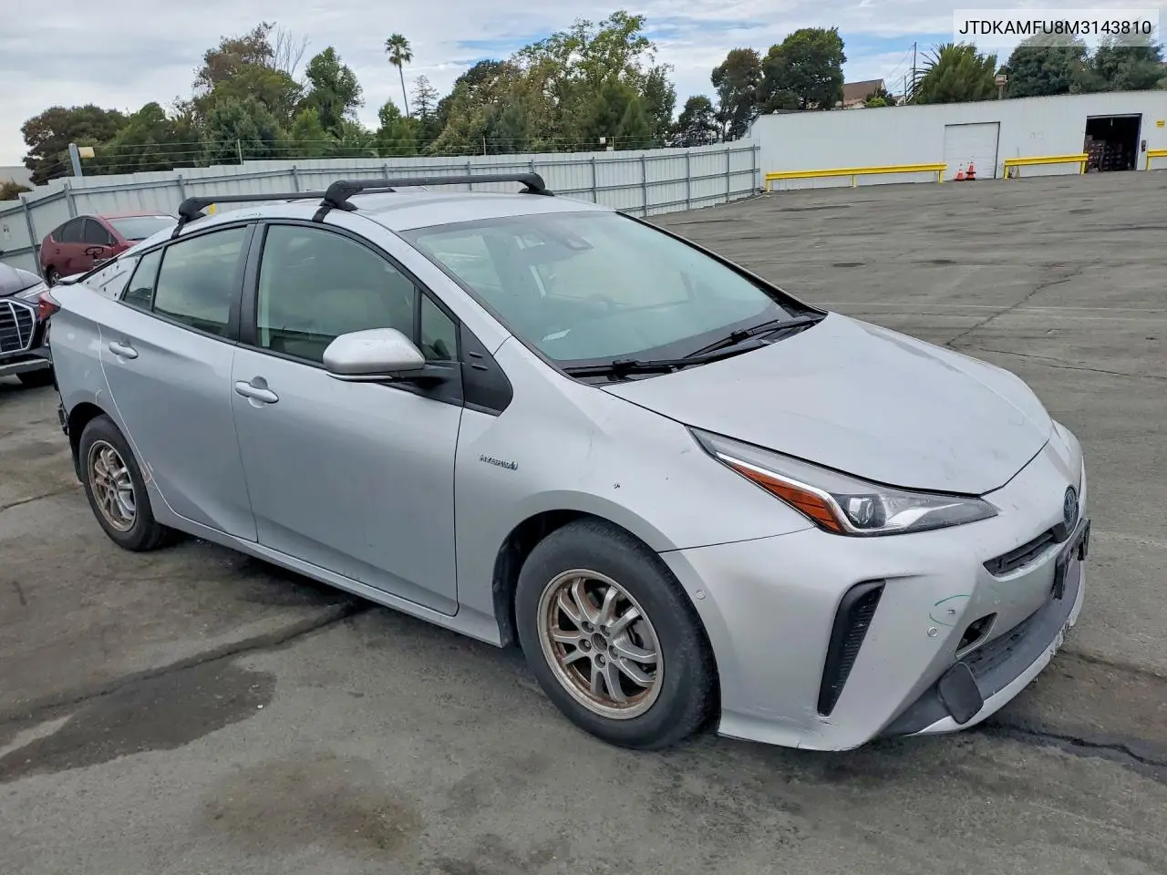 2021 Toyota Prius Le VIN: JTDKAMFU8M3143810 Lot: 61921906