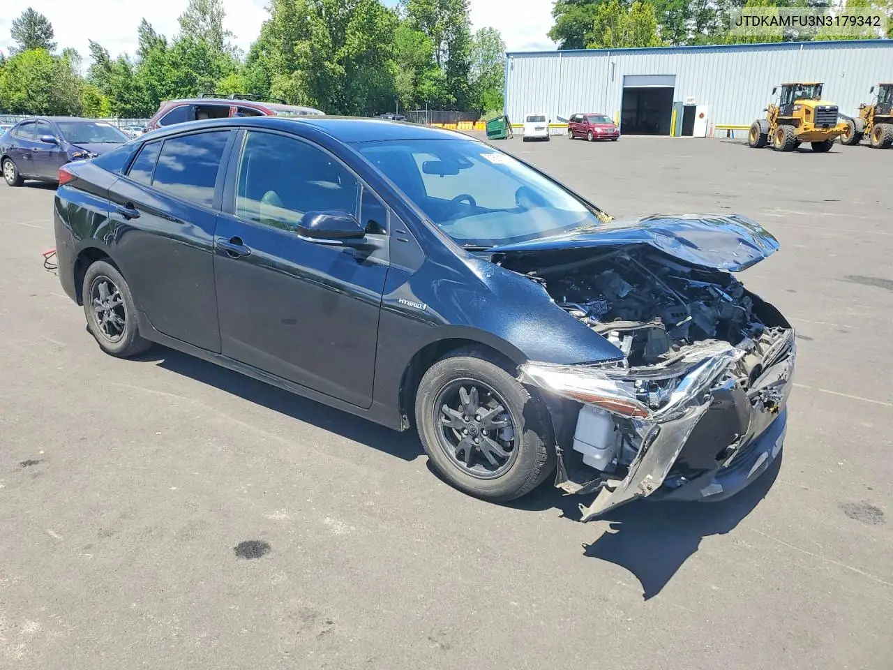 2022 Toyota Prius Le VIN: JTDKAMFU3N3179342 Lot: 57521176