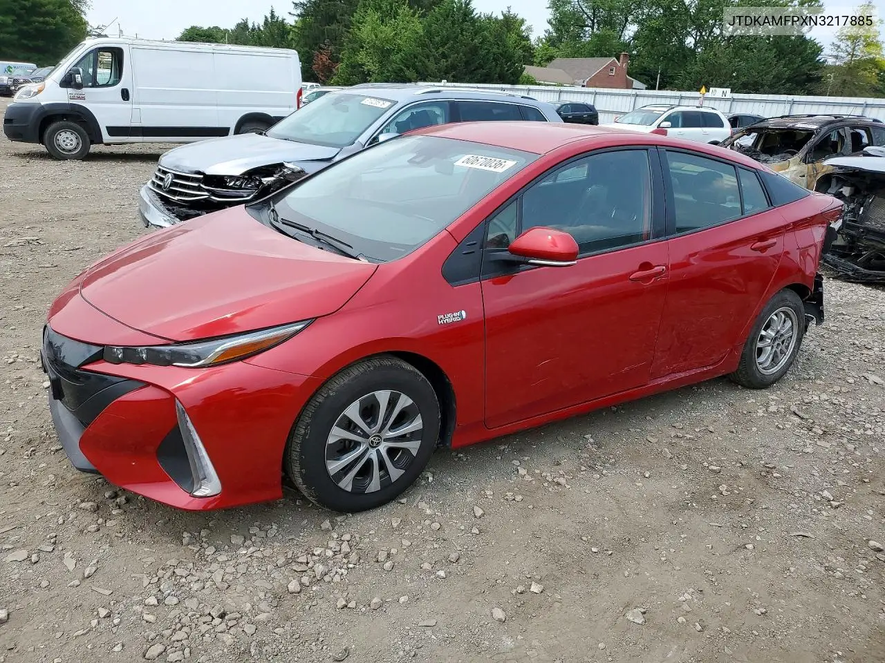 2022 Toyota Prius Prime Xle VIN: JTDKAMFPXN3217885 Lot: 60670036