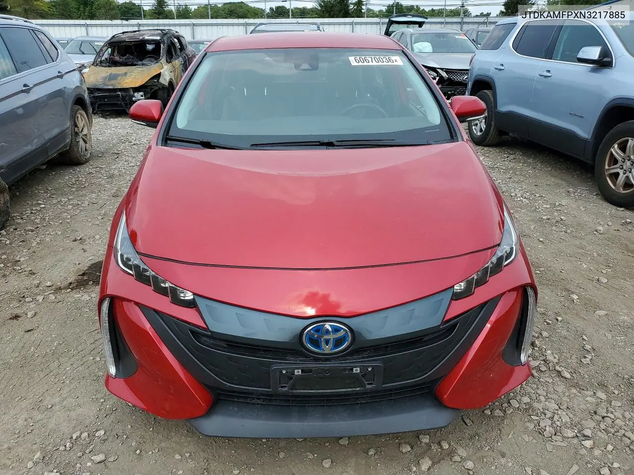 2022 Toyota Prius Prime Xle VIN: JTDKAMFPXN3217885 Lot: 60670036