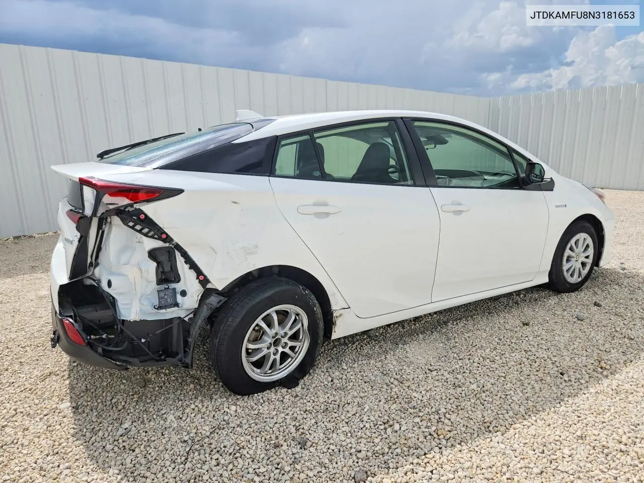 2022 Toyota Prius Le VIN: JTDKAMFU8N3181653 Lot: 60765426