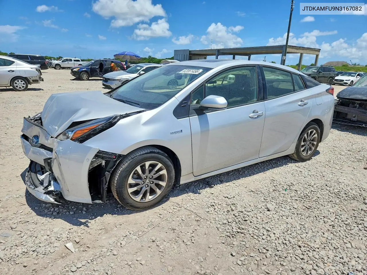 2022 Toyota Prius Xle VIN: JTDKAMFU9N3167082 Lot: 62061456