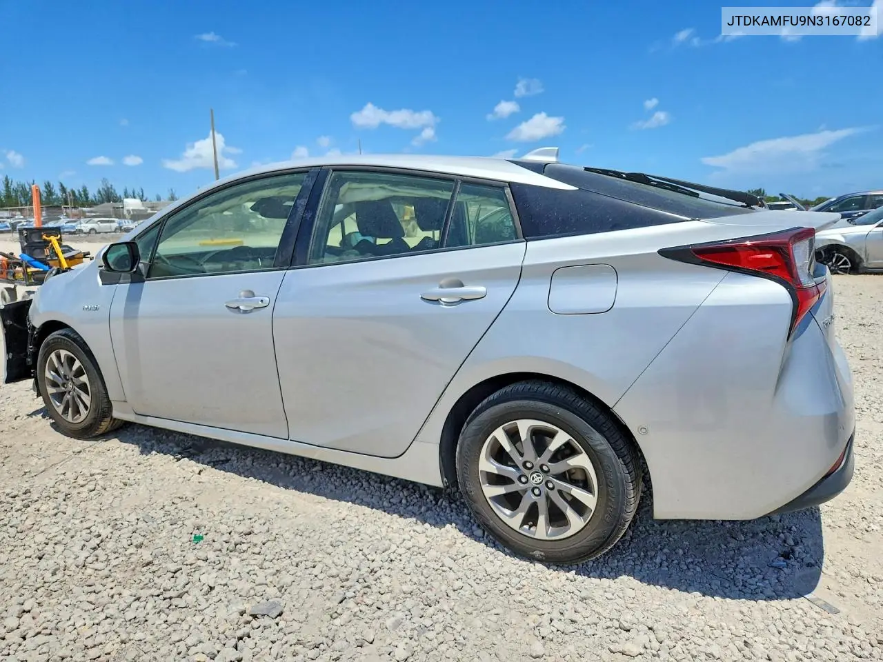 2022 Toyota Prius Xle VIN: JTDKAMFU9N3167082 Lot: 62061456