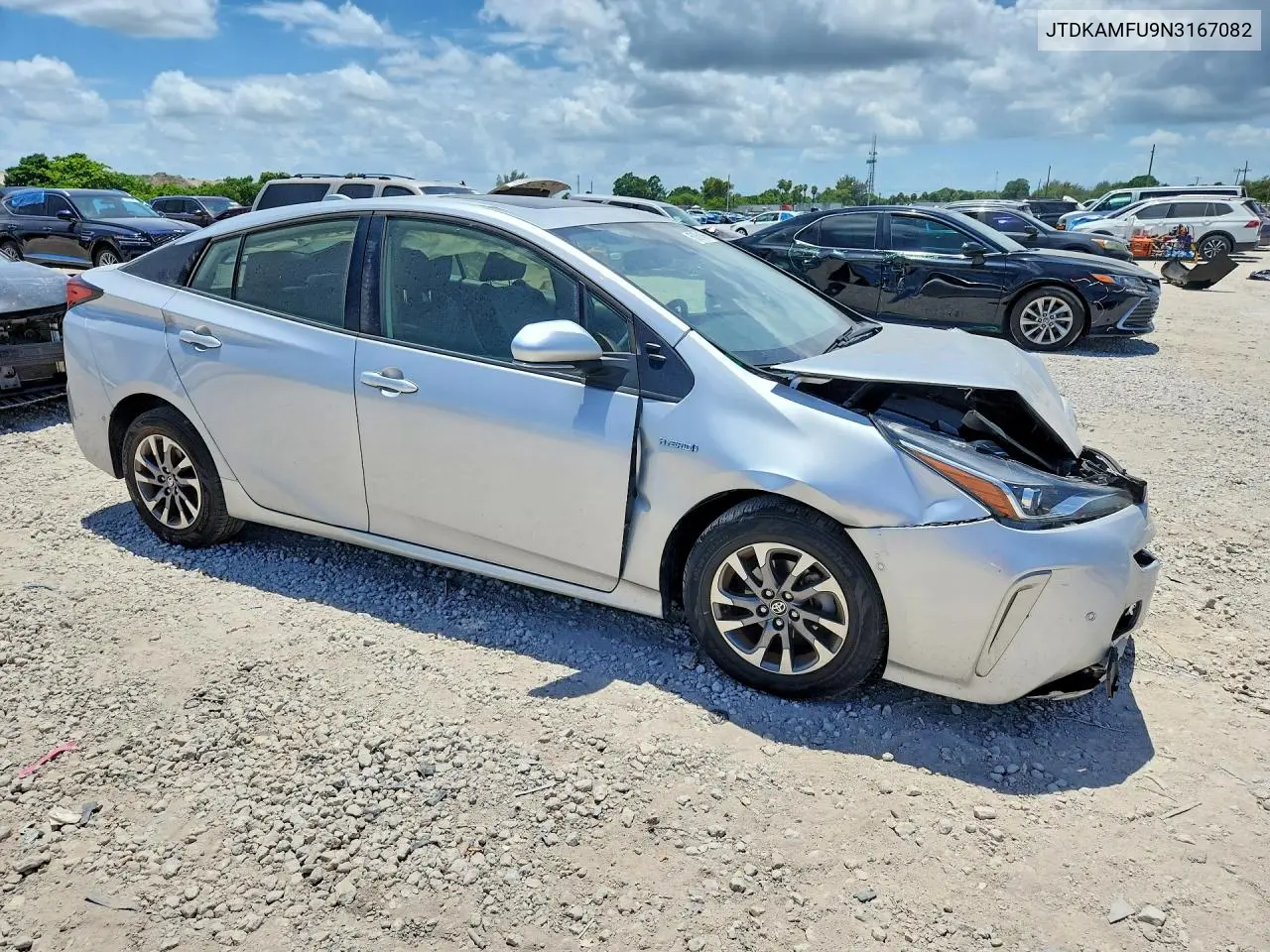 2022 Toyota Prius Xle VIN: JTDKAMFU9N3167082 Lot: 62061456