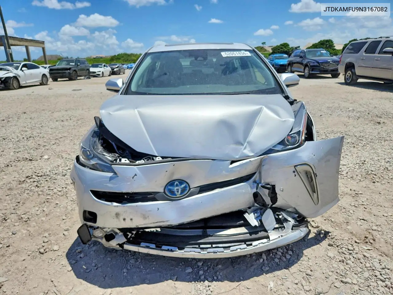 2022 Toyota Prius Xle VIN: JTDKAMFU9N3167082 Lot: 62061456