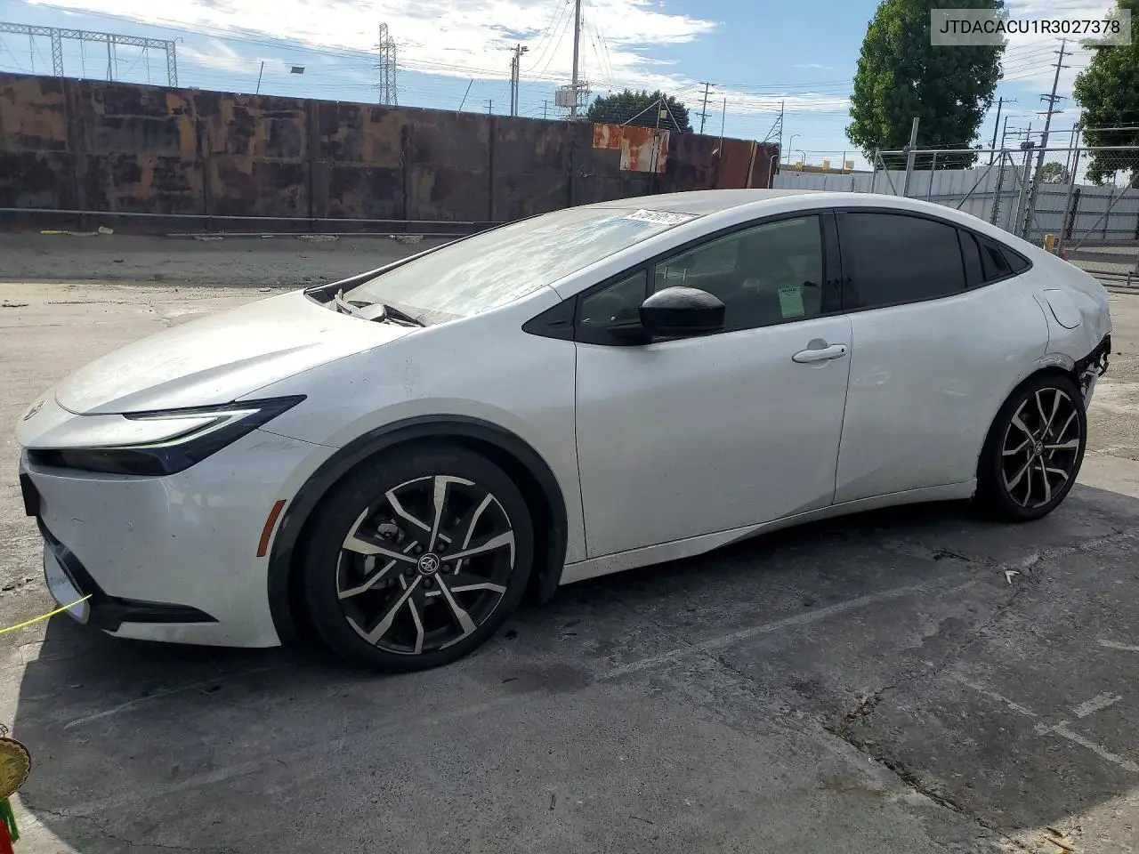 2024 Toyota Prius Prime Xse VIN: JTDACACU1R3027378 Lot: 61610576
