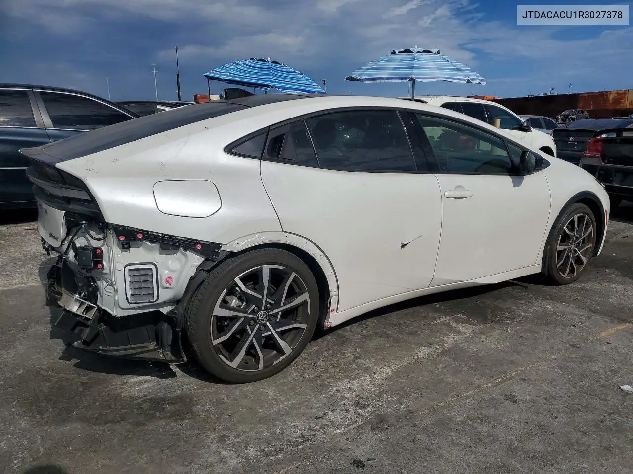 2024 Toyota Prius Prime Xse VIN: JTDACACU1R3027378 Lot: 61610576