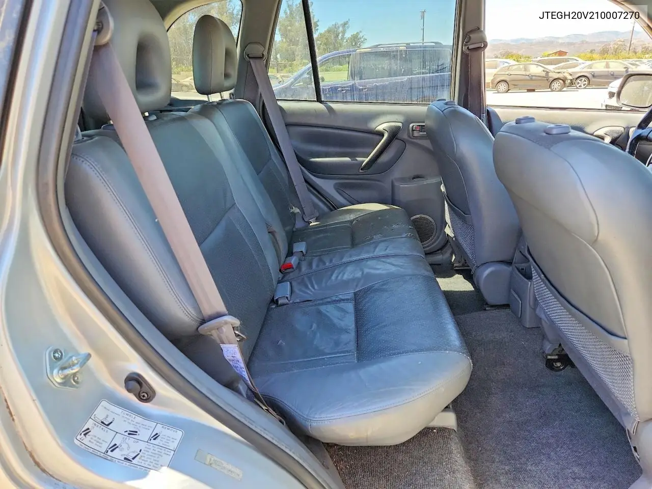 2001 Toyota Rav4 Base VIN: JTEGH20V210007270 Lot: 62143656