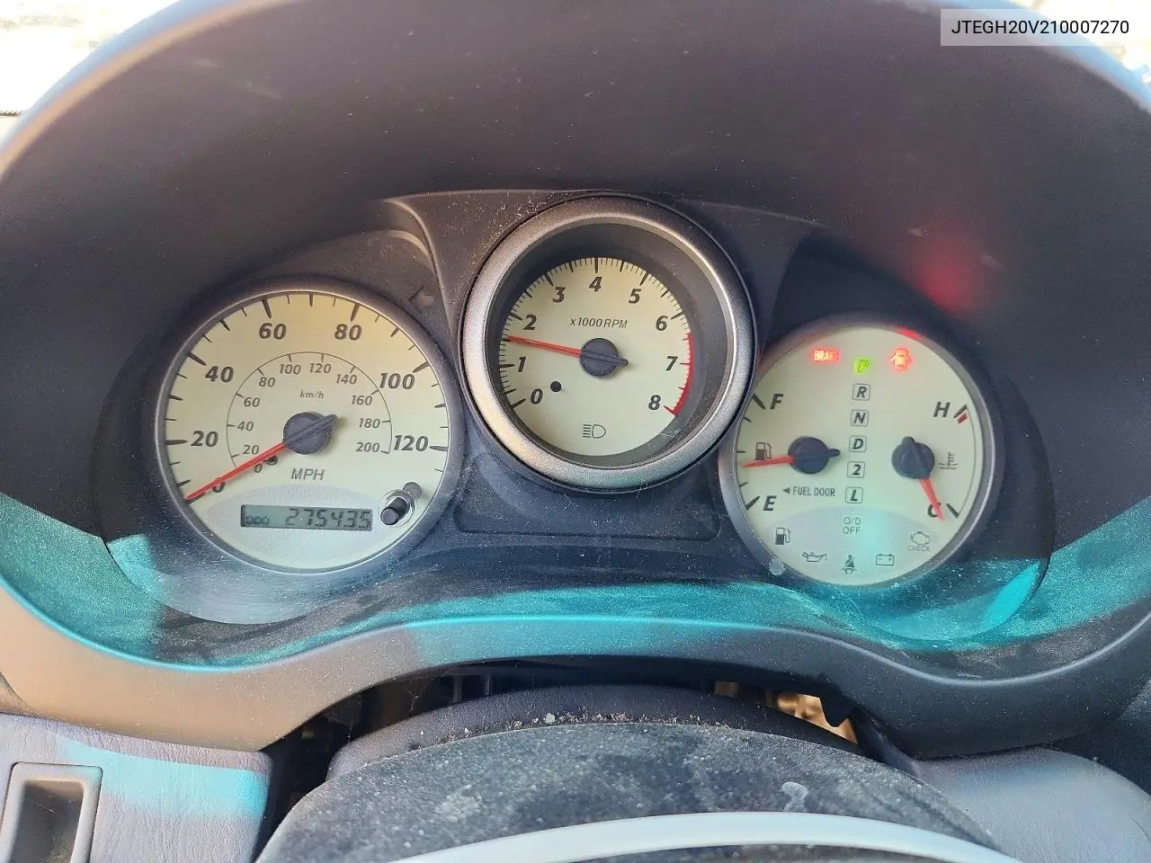 2001 Toyota Rav4 Base VIN: JTEGH20V210007270 Lot: 62143656