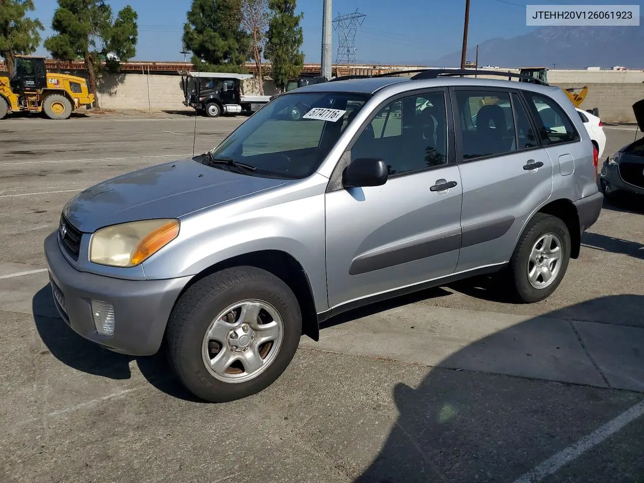 2002 Toyota Rav4 Base VIN: JTEHH20V126061923 Lot: 57747116