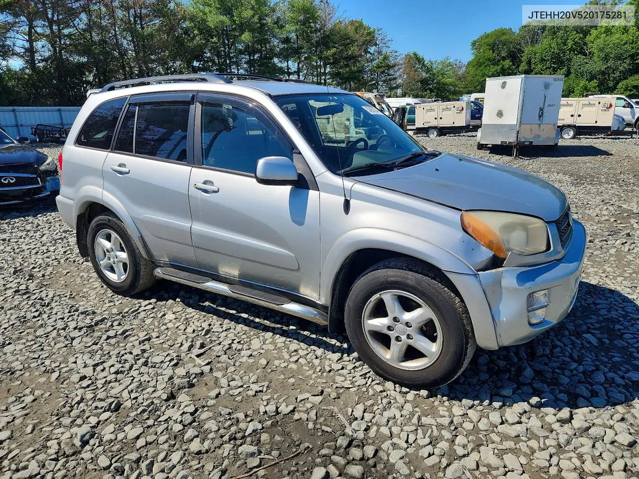 2002 Toyota Rav4 Base VIN: JTEHH20V520175281 Lot: 57837246