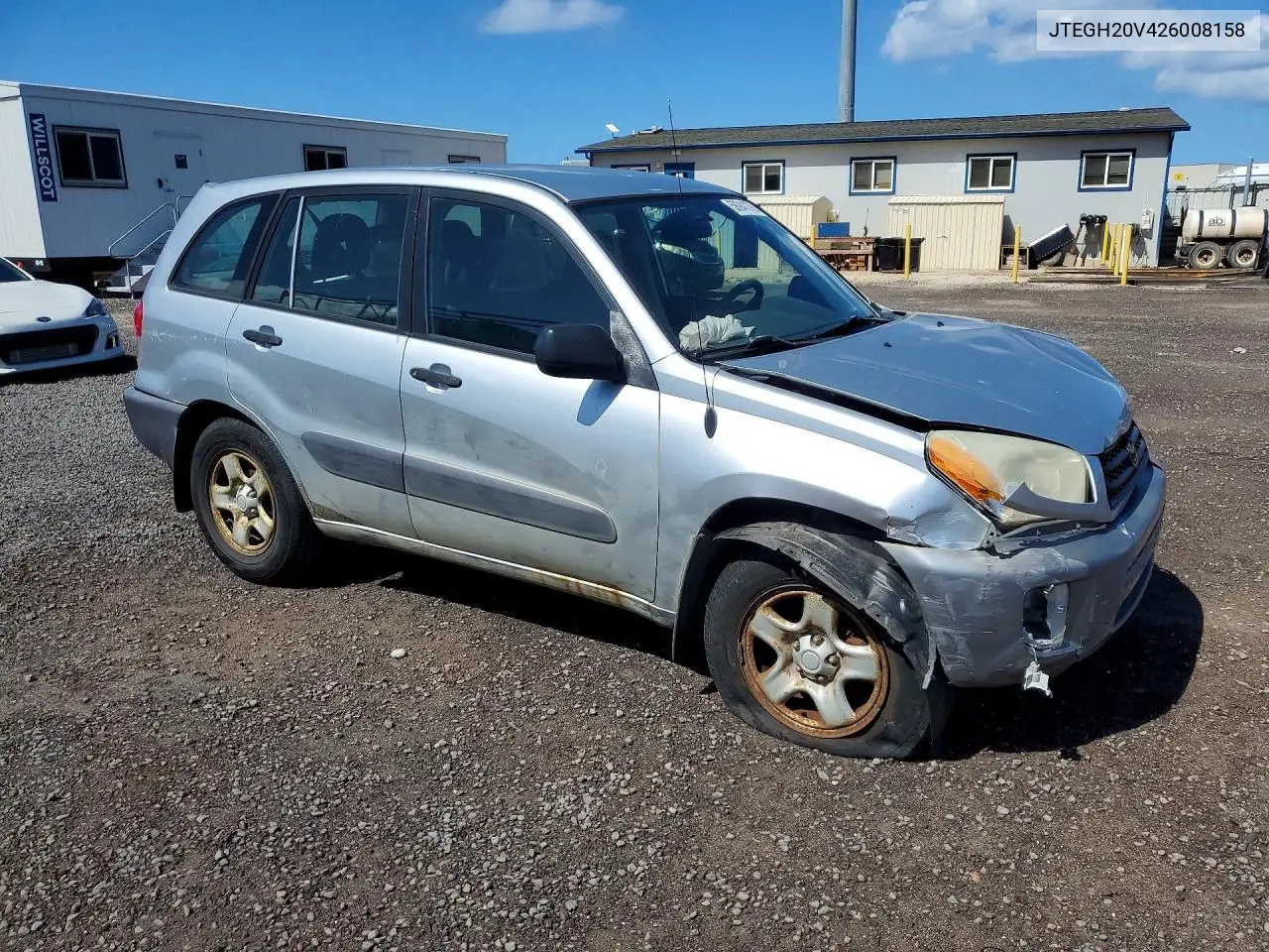 2002 Toyota Rav4 Base VIN: JTEGH20V426008158 Lot: 58941076