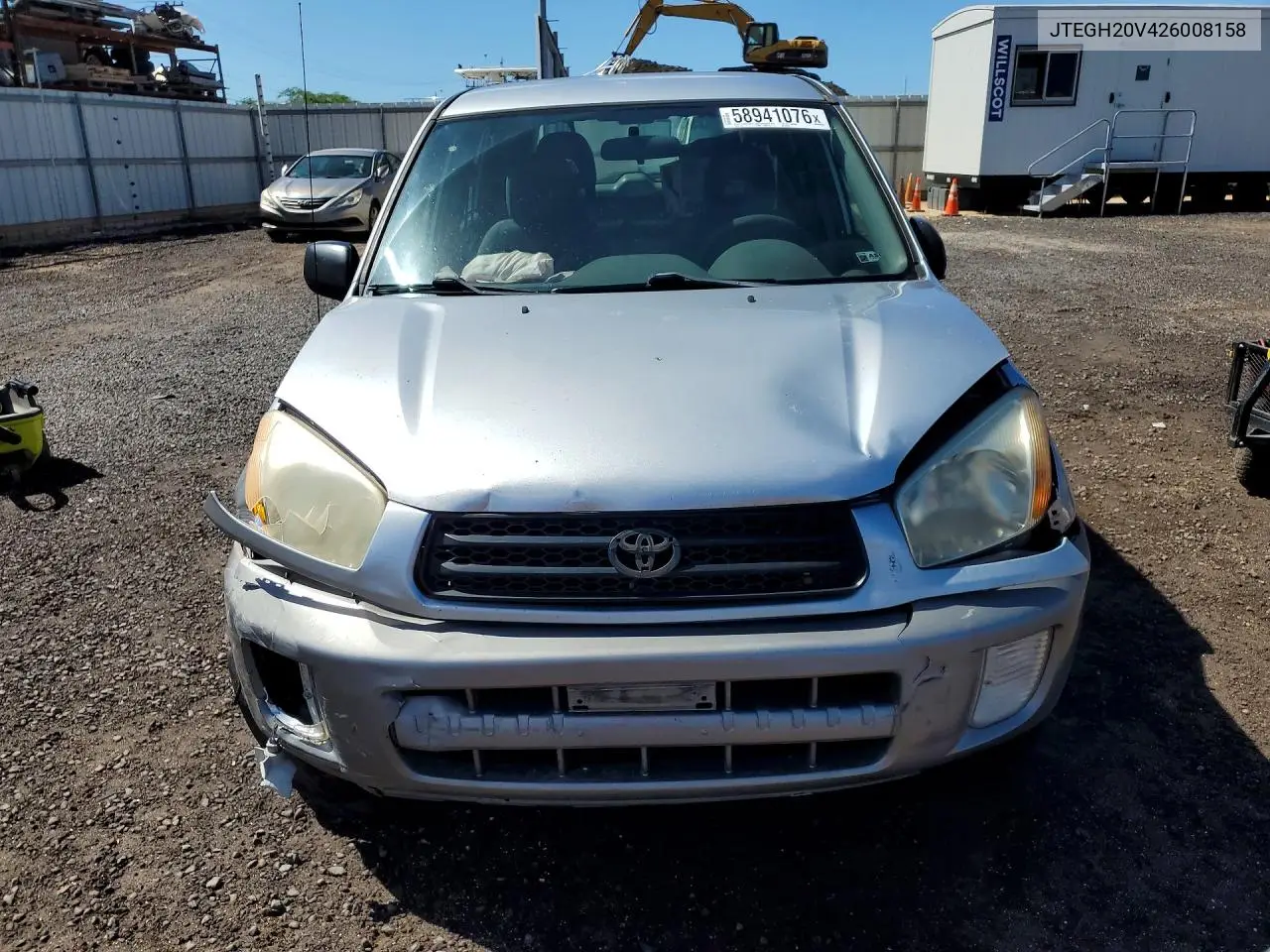 2002 Toyota Rav4 Base VIN: JTEGH20V426008158 Lot: 58941076