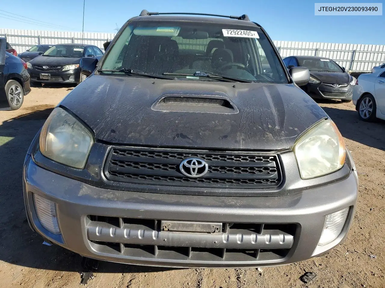 2003 Toyota Rav4 Base VIN: JTEGH20V230093490 Lot: 72922405