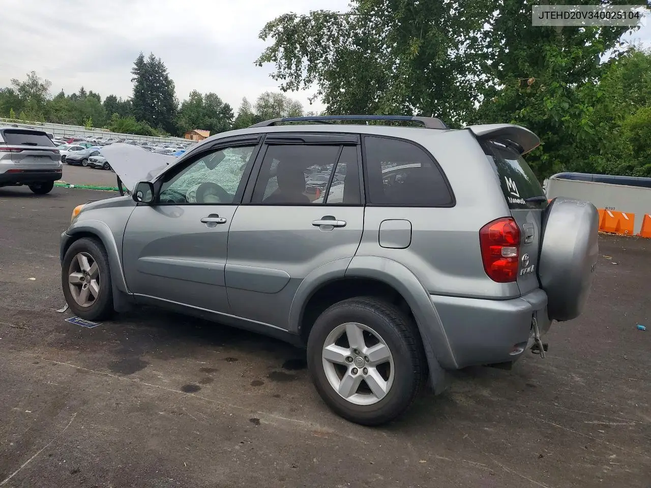 2004 Toyota Rav4 Base VIN: JTEHD20V340025104 Lot: 61619336