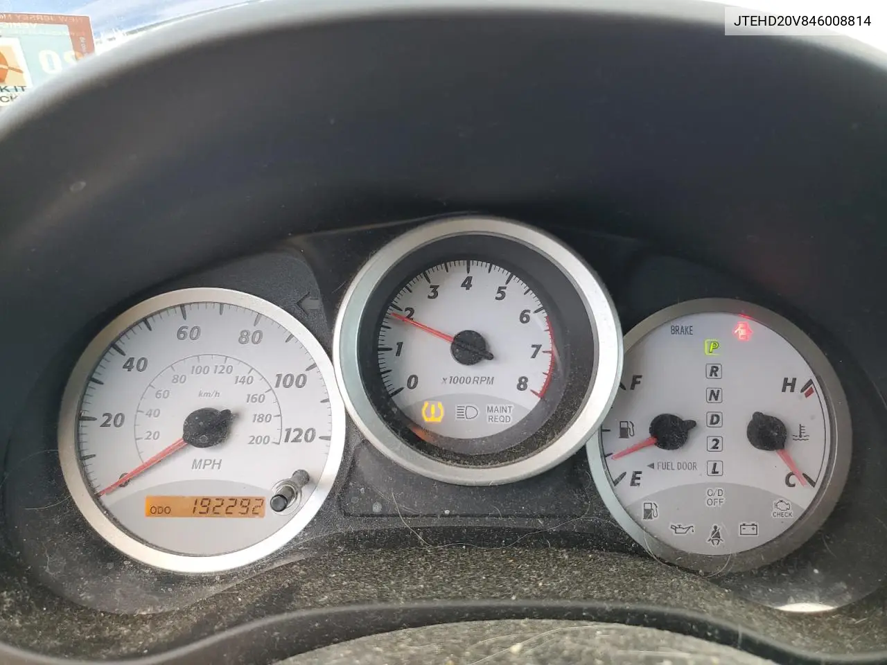 JTEHD20V846008814 2004 Toyota Rav4