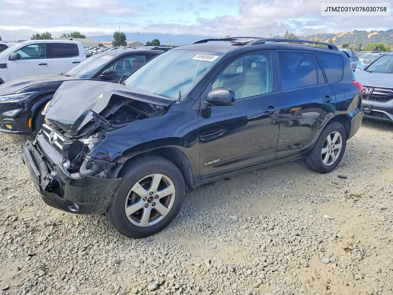 2007 Toyota Rav4 Limited VIN: JTMZD31V076030758 Lot: 58965686