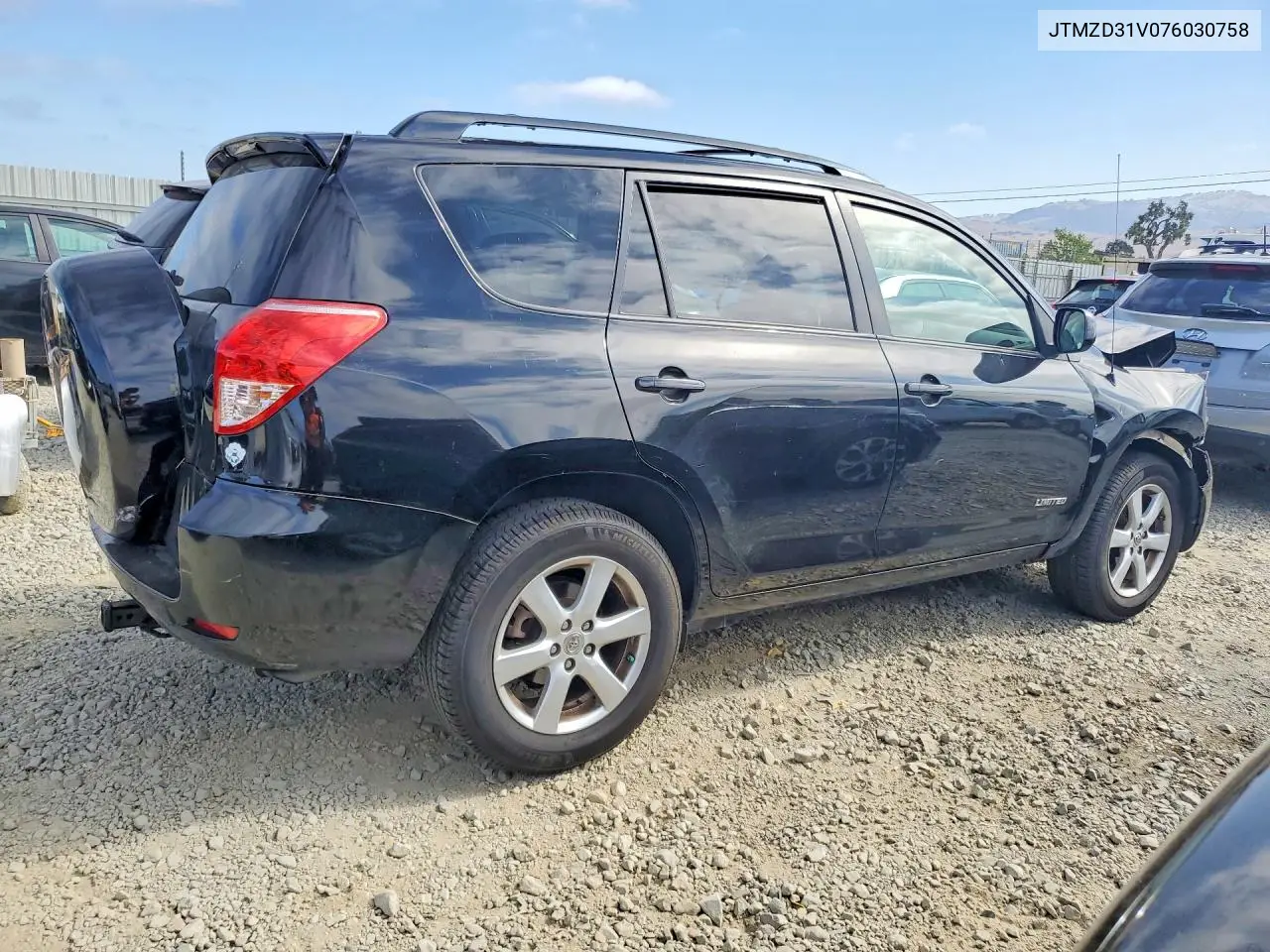 2007 Toyota Rav4 Limited VIN: JTMZD31V076030758 Lot: 58965686