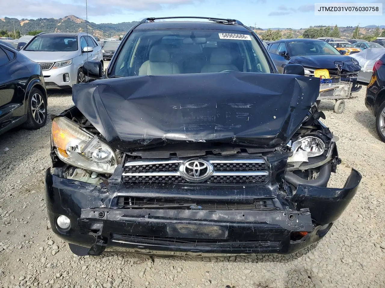 2007 Toyota Rav4 Limited VIN: JTMZD31V076030758 Lot: 58965686