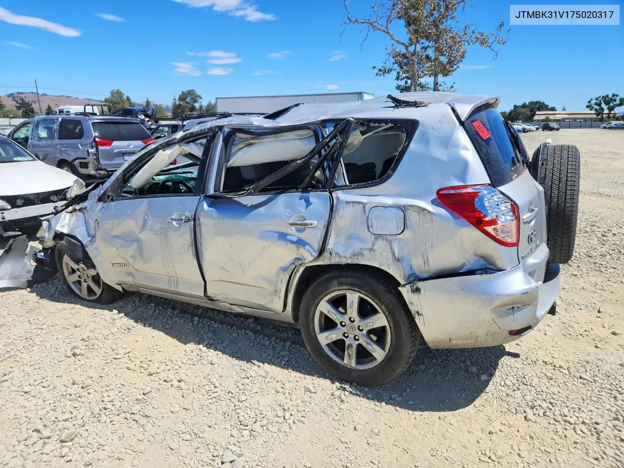 2007 Toyota Rav4 Limited VIN: JTMBK31V175020317 Lot: 61643316
