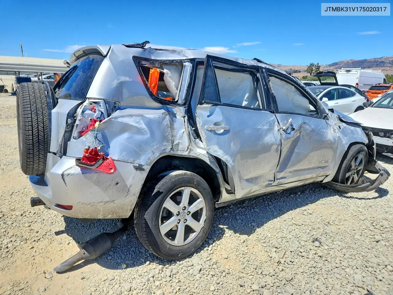 2007 Toyota Rav4 Limited VIN: JTMBK31V175020317 Lot: 61643316