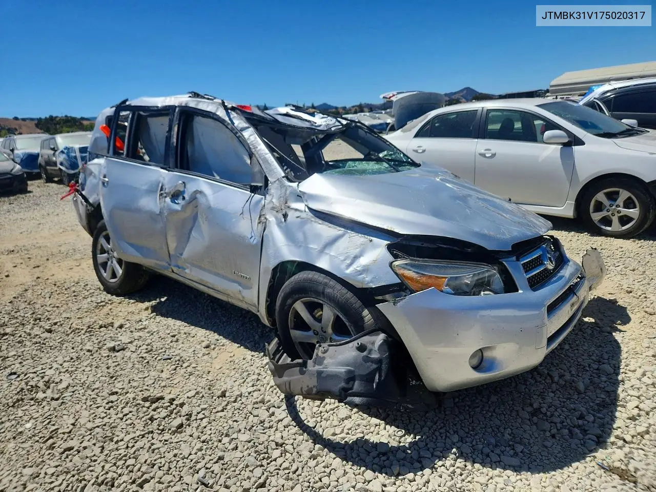 2007 Toyota Rav4 Limited VIN: JTMBK31V175020317 Lot: 61643316