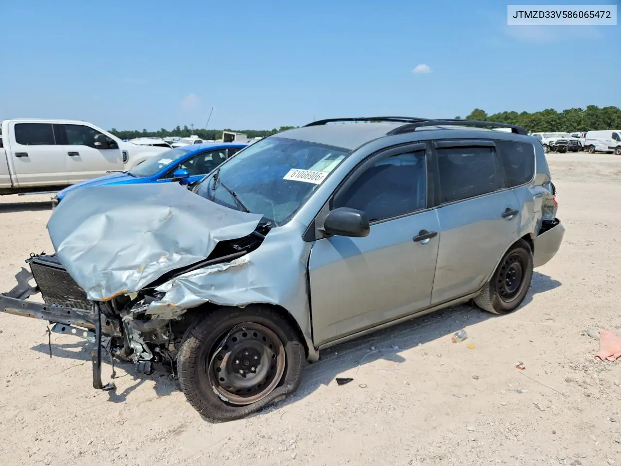 2008 Toyota Rav4 Base VIN: JTMZD33V586065472 Lot: 61066906