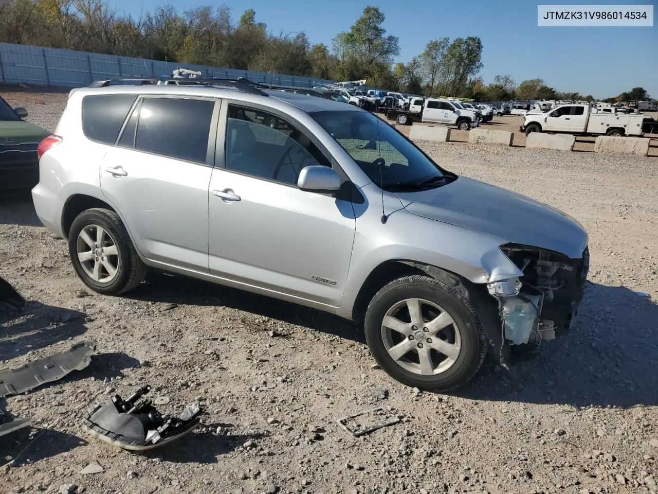 JTMZK31V986014534 2008 Toyota Rav4 Limited