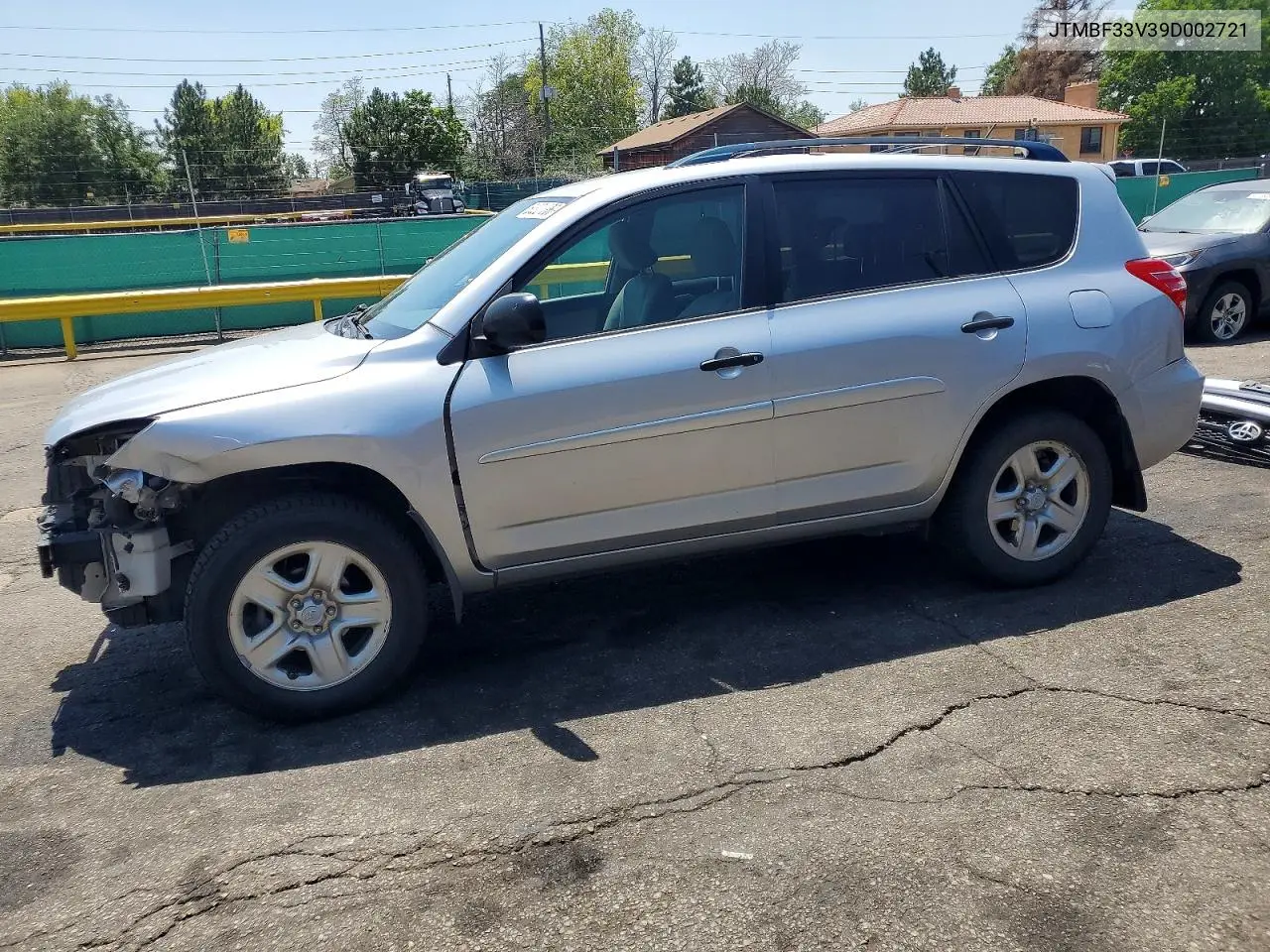 2009 Toyota Rav4 Base VIN: JTMBF33V39D002721 Lot: 62221386
