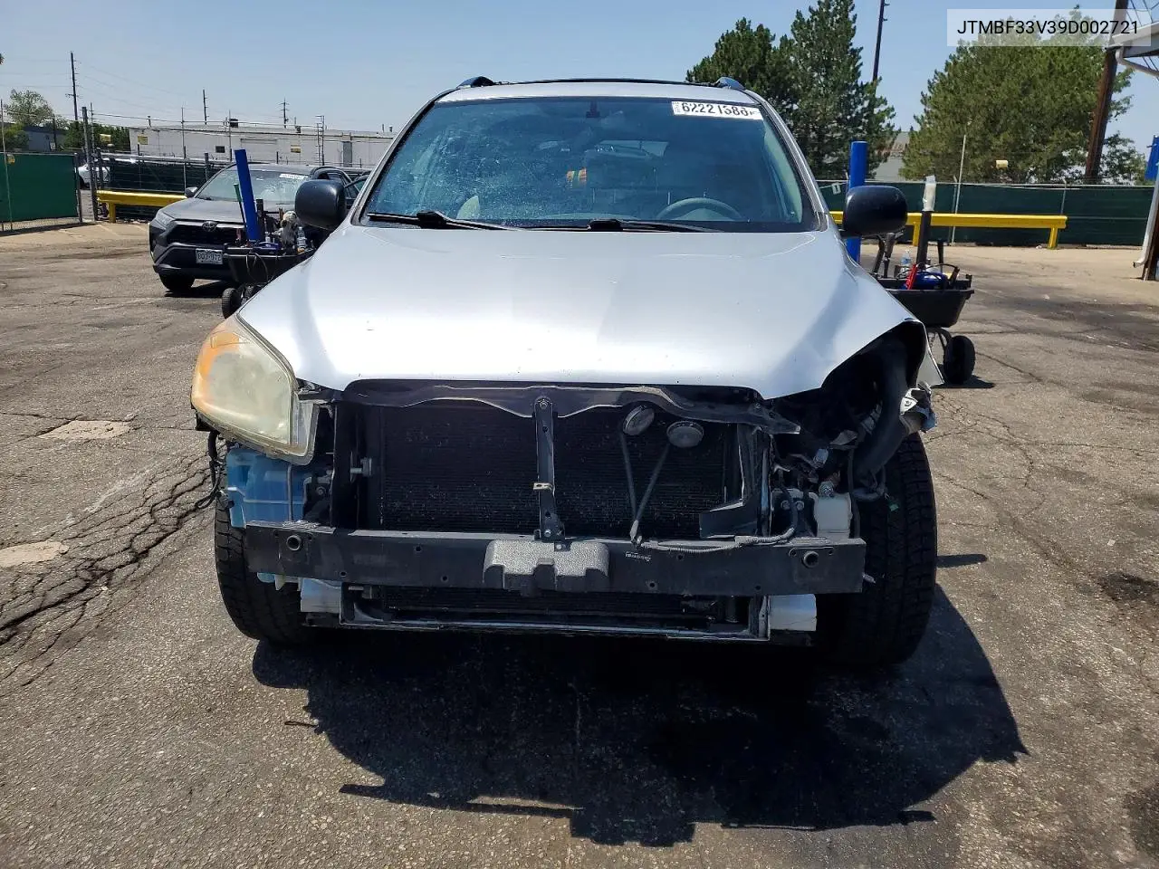 2009 Toyota Rav4 Base VIN: JTMBF33V39D002721 Lot: 62221386