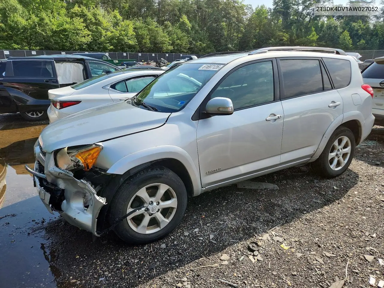 2010 Toyota Rav4 Limited VIN: 2T3DK4DV1AW027052 Lot: 61697126