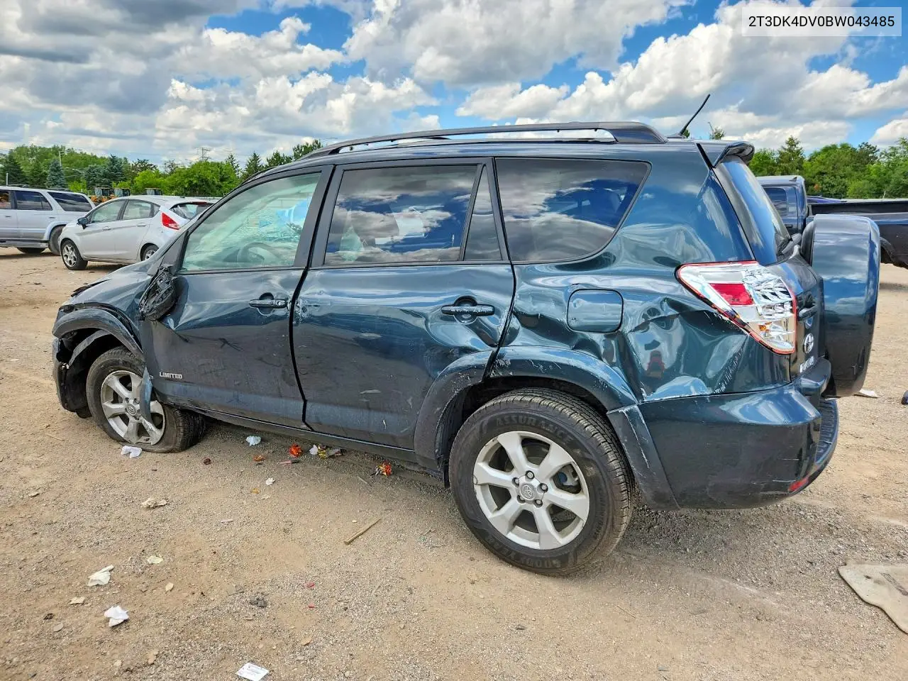 2011 Toyota Rav4 Limited VIN: 2T3DK4DV0BW043485 Lot: 58224336