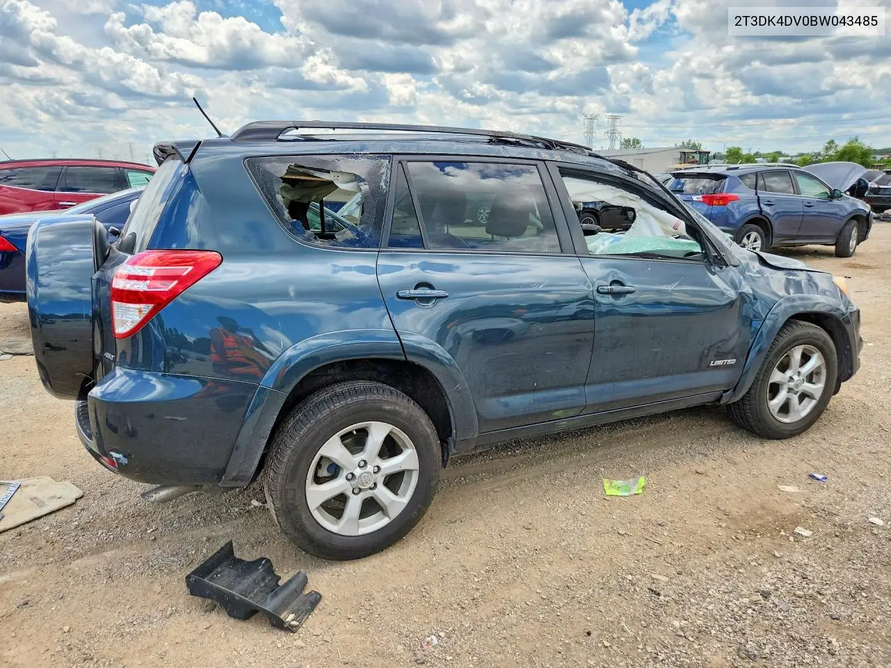 2011 Toyota Rav4 Limited VIN: 2T3DK4DV0BW043485 Lot: 58224336