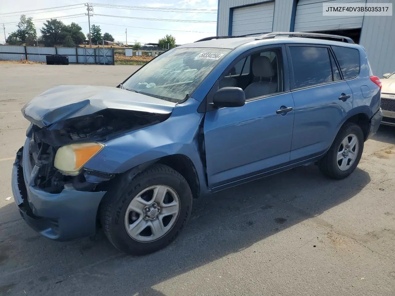 2011 Toyota Rav4 Base VIN: JTMZF4DV3B5035317 Lot: 58334256