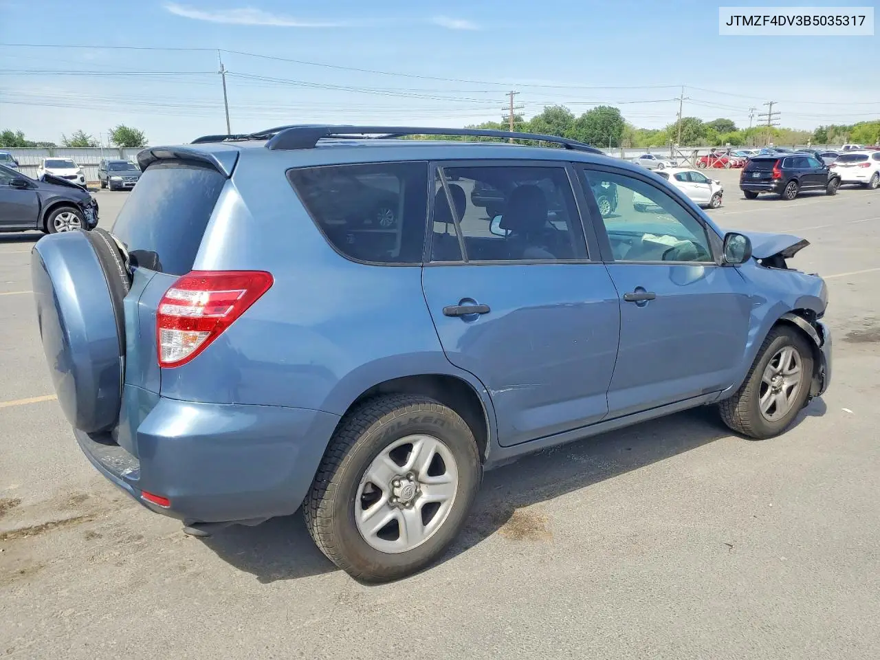 2011 Toyota Rav4 Base VIN: JTMZF4DV3B5035317 Lot: 58334256