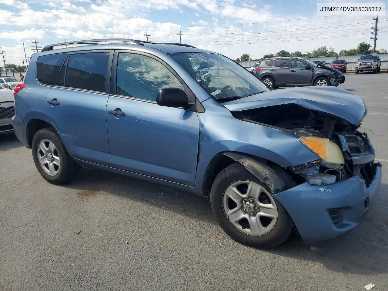 2011 Toyota Rav4 Base VIN: JTMZF4DV3B5035317 Lot: 58334256