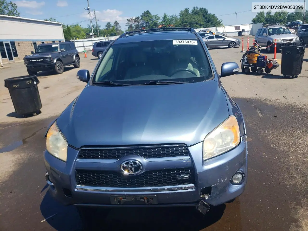 2011 Toyota Rav4 Limited VIN: 2T3DK4DV2BW053399 Lot: 59376876