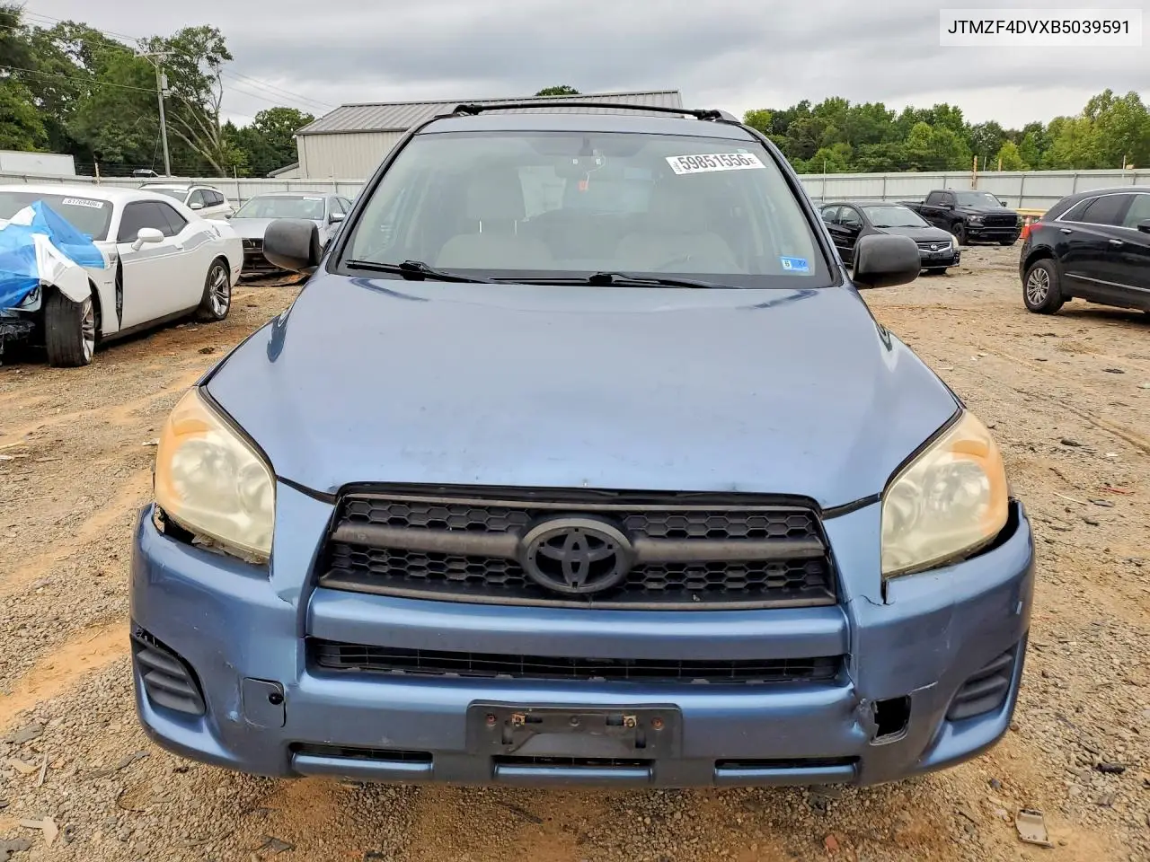 2011 Toyota Rav4 Base VIN: JTMZF4DVXB5039591 Lot: 59851556