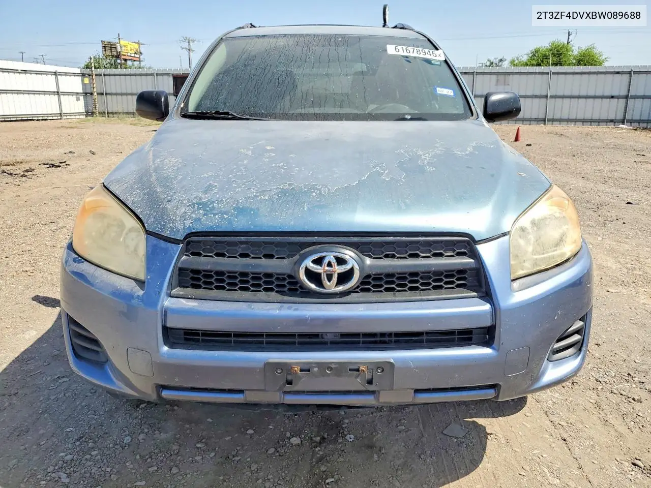 2011 Toyota Rav4 Base VIN: 2T3ZF4DVXBW089688 Lot: 61678946