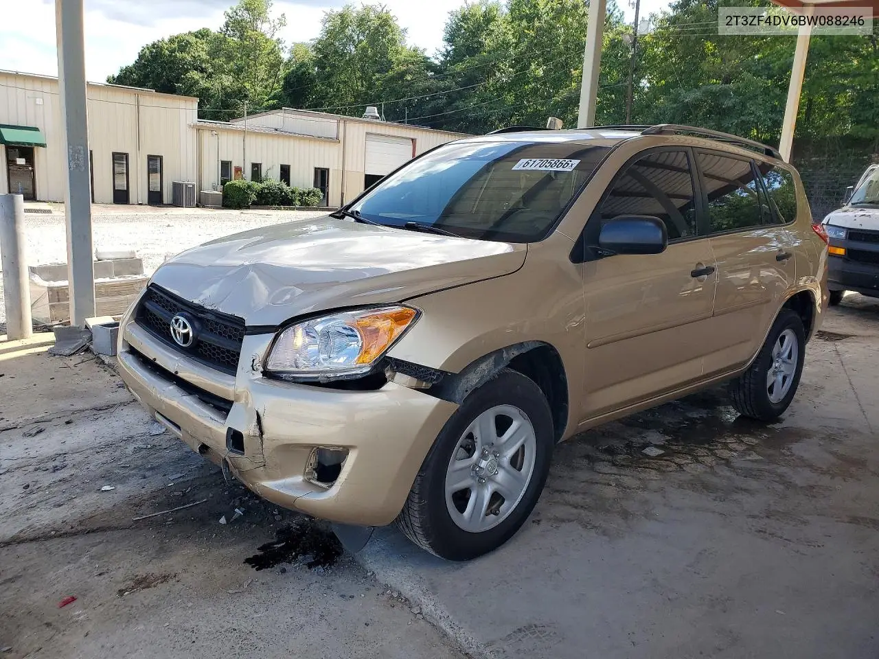 2011 Toyota Rav4 Base VIN: 2T3ZF4DV6BW088246 Lot: 61705866