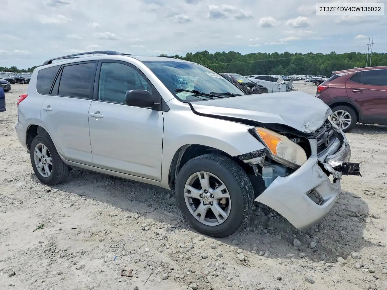 2012 Toyota Rav4 Base VIN: 2T3ZF4DV4CW136022 Lot: 58654616