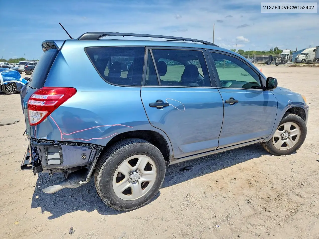 2012 Toyota Rav4 Base VIN: 2T3ZF4DV6CW152402 Lot: 58971576