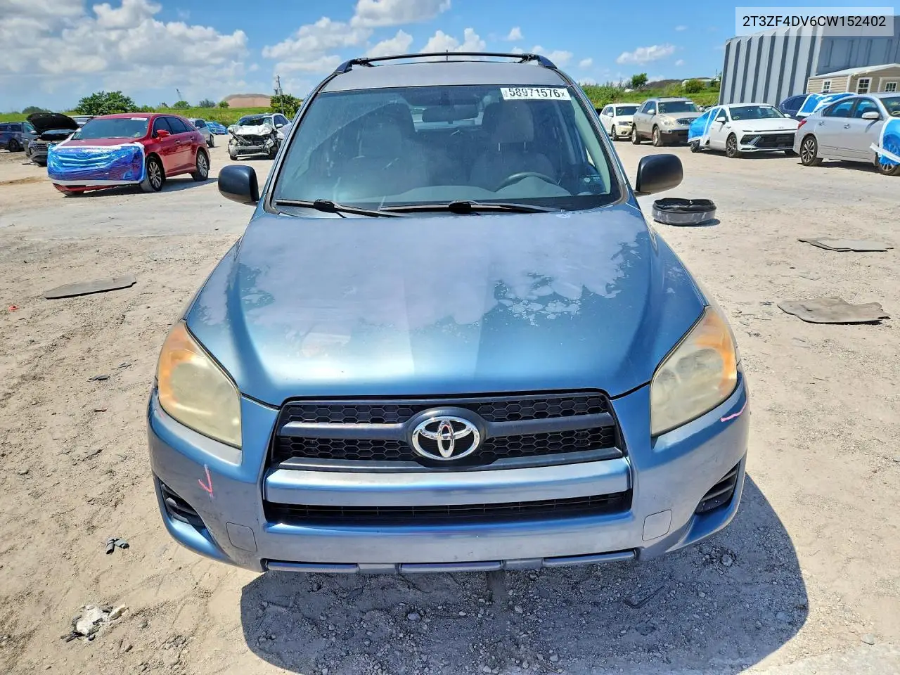 2012 Toyota Rav4 Base VIN: 2T3ZF4DV6CW152402 Lot: 58971576