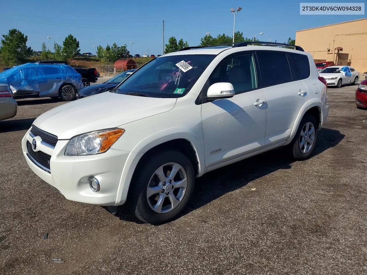 2012 Toyota Rav4 Limited VIN: 2T3DK4DV6CW094328 Lot: 61508996