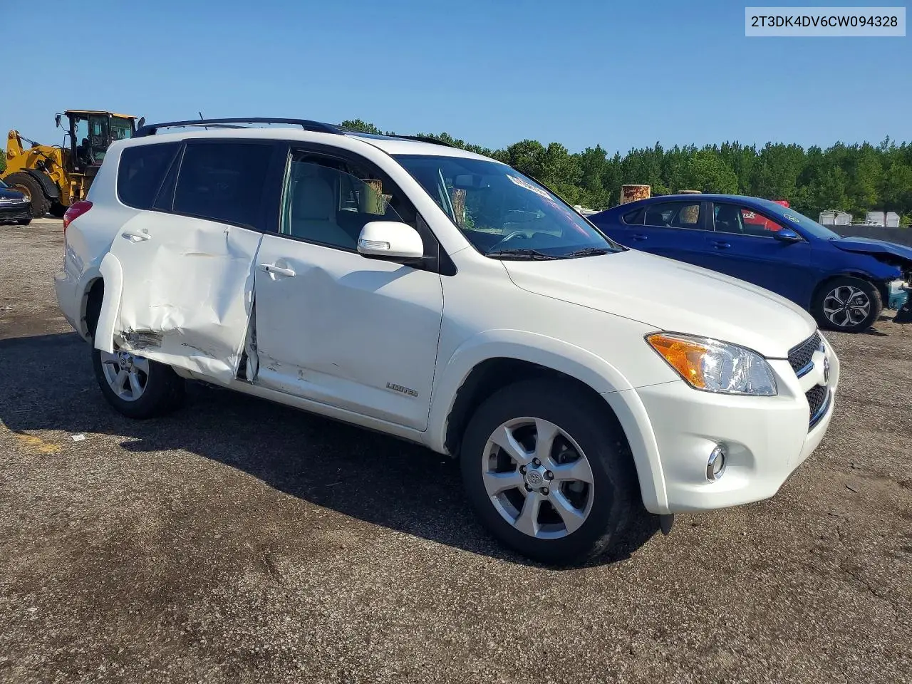 2012 Toyota Rav4 Limited VIN: 2T3DK4DV6CW094328 Lot: 61508996